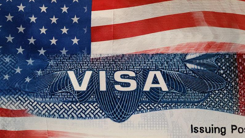 Detalhe de uma visa americana (Foto: Reprodução)