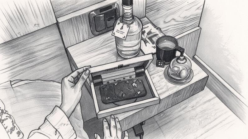 Quarto do Hotel Wood em Gramado, com decoração aconchegante e mobiliário moderno (Foto: Reprodução)