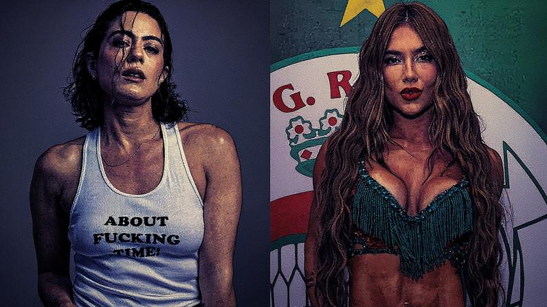 Carol Castro e Virginia Fonseca posam juntas para a foto (Foto: Reprodução)