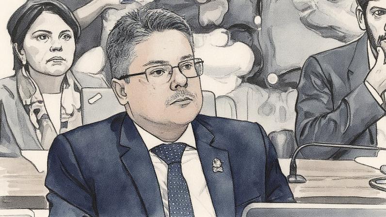 Senador Alessandro Vieira, relator da PEC da Blindagem, durante sessão no Senado (Foto: Reprodução)