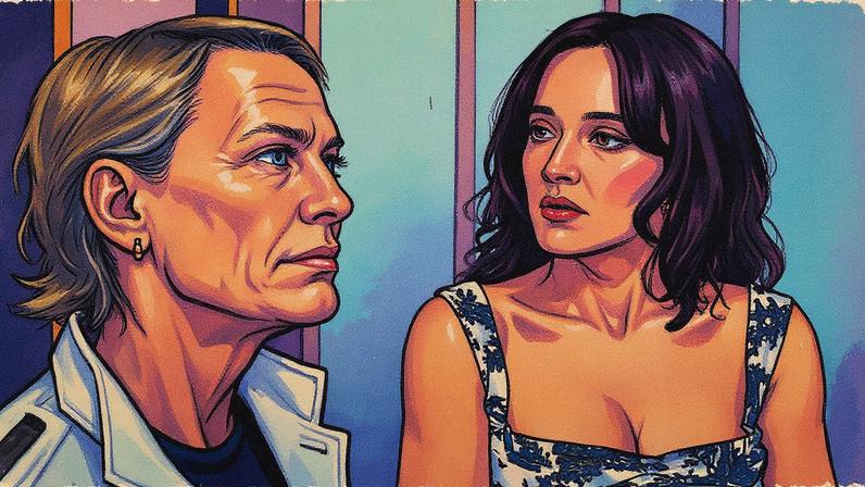 Robin Wright e Olivia Cooke em cena da série 'A Namorada Ideal' (Foto: Reprodução)