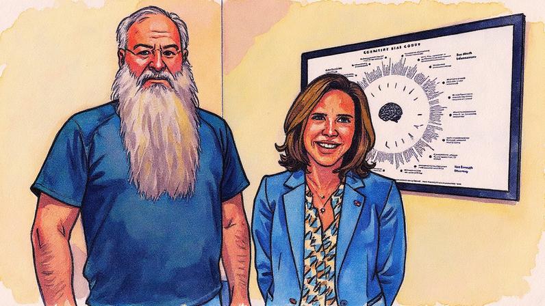 Mark Leonard, presidente da Constellation Software, e Kareen Rispal, embaixadora da França na Espanha, posam para foto (Foto: Reprodução)