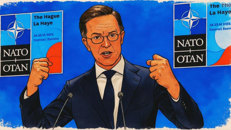 Secretário-geral da Otan, Mark Rutte, em evento (Foto: Reprodução)