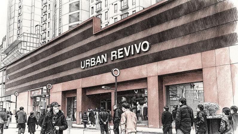 Loja da Urban Revivo em Xangai, China, com foco na expansão internacional para Europa, Estados Unidos e Sudeste Asiático (Foto: Reprodução)