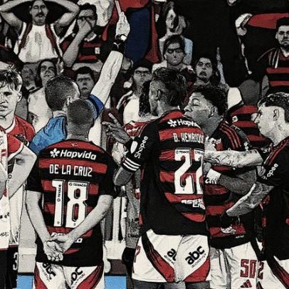 Flamengo exibe vídeo com erros de arbitragem antes de jogo contra Estudiantes