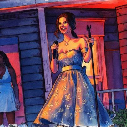 Lana Del Rey se junta à banda local no palco após ouvir cover de 'West Coast'