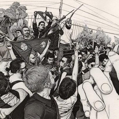 YouTuber de viagem registra revolução do Nepal para o mundo