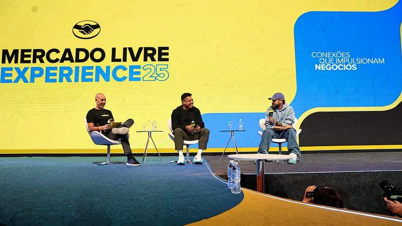 Neymar e Ronaldo no Mercado Livre Experience 25 (Foto: Divulgação)
