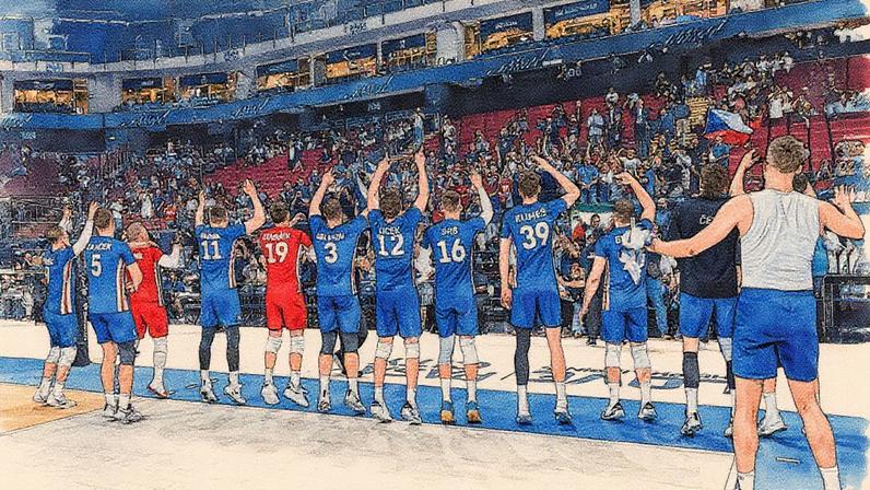República Tchéca vence jogo das quartas de final do Mundial de Vôlei masculino (Foto: Volleyball World)