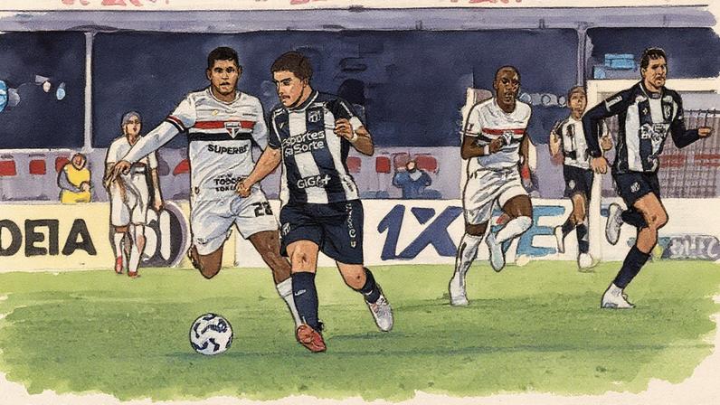 Partida entre São Paulo e Ceára, pelo Brasileirão (Foto: Felipe Santos/Ceará SC)