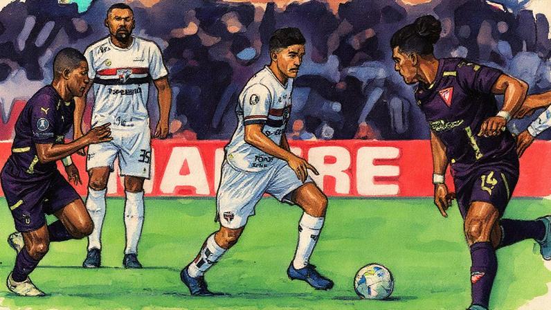 São Paulo e LDU se enfrentaram no MorumBIS (Foto: Divulgação/ Libertadores)