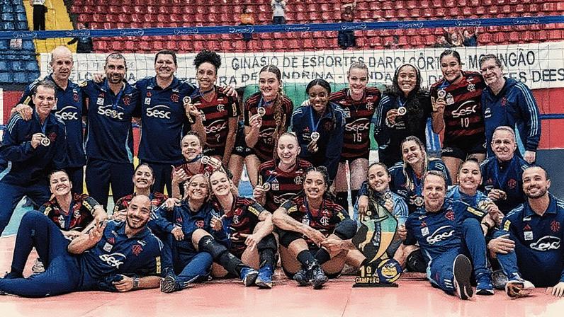 Sesc RJ Flamengo leva a Taça Brasil de vôlei feminino (Foto: Cristiano Trindade/Divulgação)