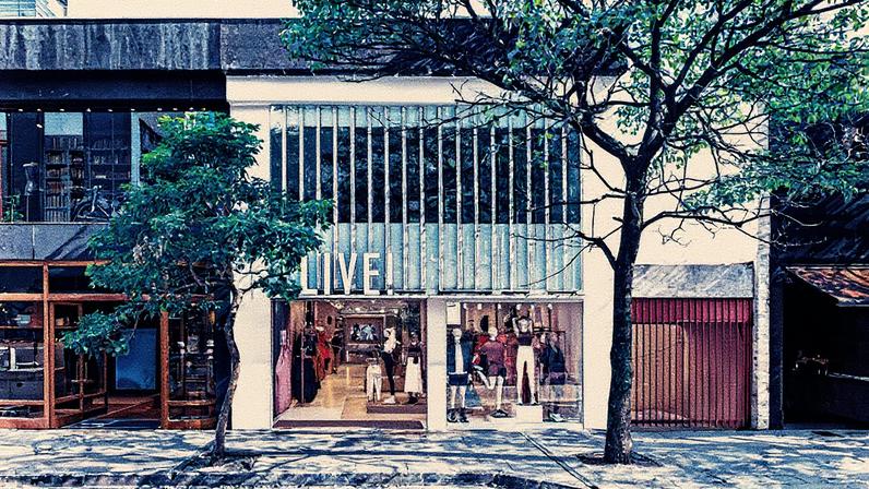 Unidade da LIVE! na Rua Oscar Freire, em São Paulo.