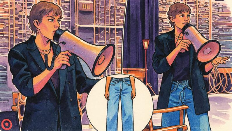 Taylor Swift wears Agolde’s unique fold-over jeans in her latest Instagram Reel.