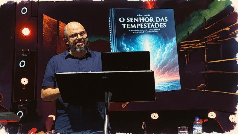Pastor Israel Meire lança "O Senhor das Tempestades". Foto: Fran Crosario/Divulgação