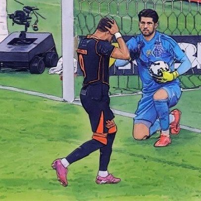 Canal espanhol critica cavadinha de Yuri Alberto como "pior da história"