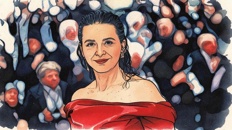 Atriz Juliette Binoche no tapete vermelho durante a abertura do Festival de Cannes (Foto: Reprodução)