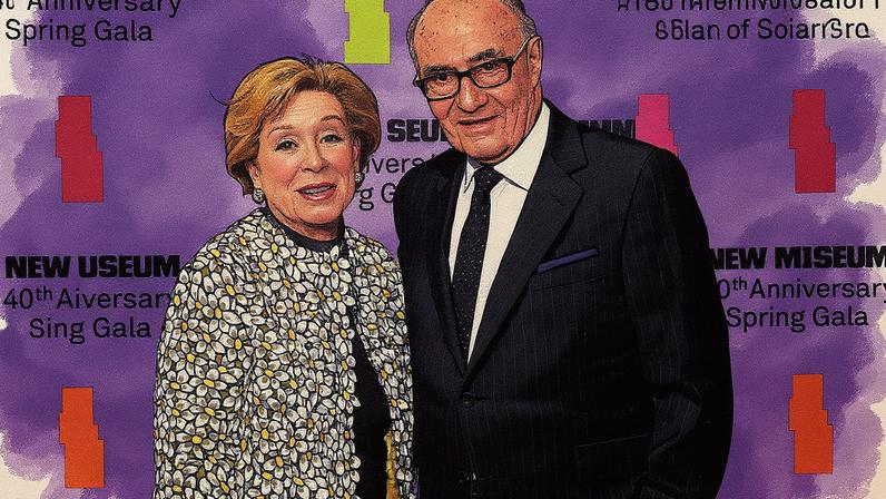 Ellyn Dennison e Saul Dennison participam do Gala de Aniversário de 40 anos do New Museum no Cipriani Wall Street em Nova York (Foto: Reprodução)