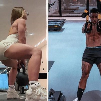 Virginia malha na mansão de Vini Jr. e compartilha momentos de felicidade