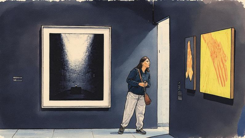 Obra 'Homenaje a Monet' (2024) de Vincent Dulom, parte da mostra 'Desenfocado. Outra visão do arte' (Foto: Reprodução)