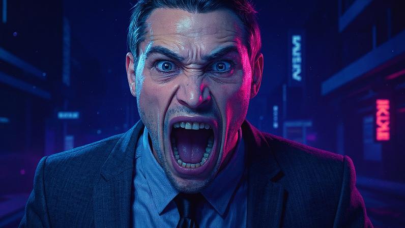 Homem em um ambiente de trabalho com expressão séria, sentado à mesa, cercado por documentos e um computador (Foto: Reprodução)