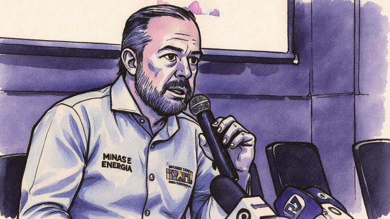 Ministro de Minas e Energia durante evento (Foto: Reprodução)