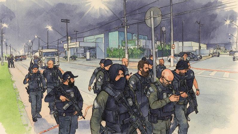 Policiamento reforçado na Baixada Santista após a morte do ex-delegado-geral (Foto: Reprodução)