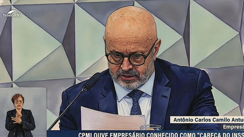 Empresário conhecido como Careca do INSS é ouvido pela CPI (Foto: Reprodução)