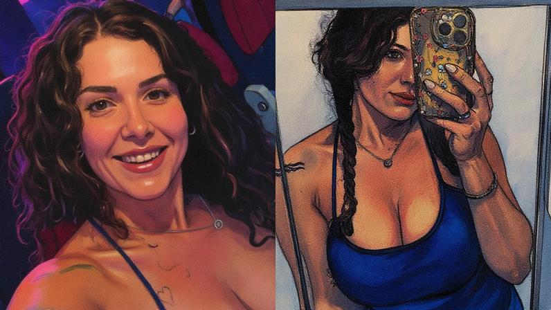 Alê Gaúcha compartilha experiência ao tirar selfies no banheiro de um avião (Foto: Reprodução)