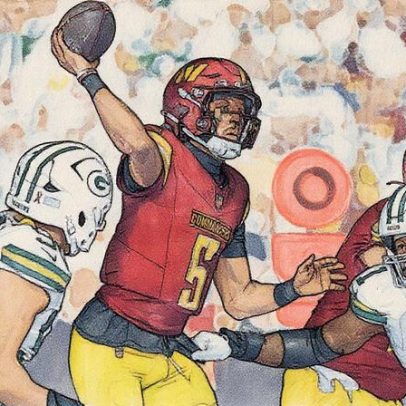 Jayden Daniels é desfalque e Marcus Mariota será titular contra os Raiders