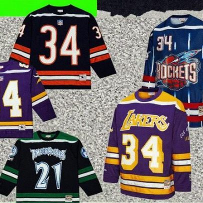 Os melhores produtos da NFL e NBA são os clássicos uniformes de hóquei