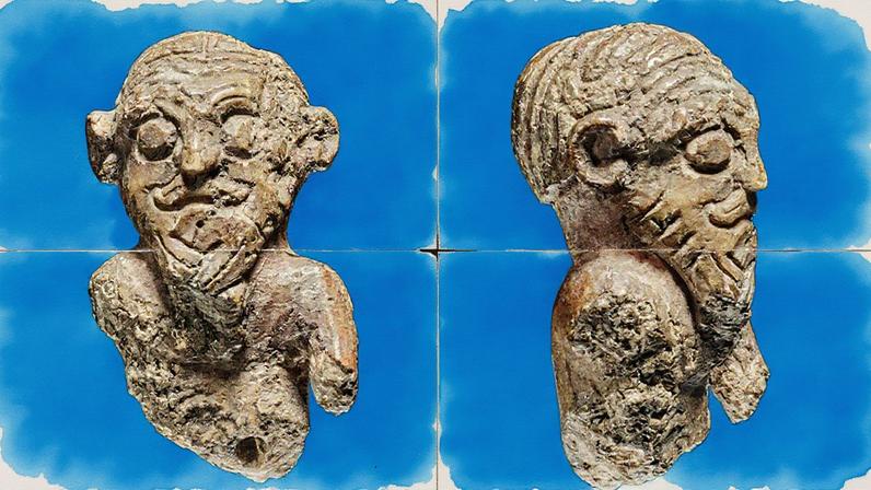 Museu Nacional da Dinamarca exibe artefatos históricos em uma sala iluminada (Foto: Reprodução)