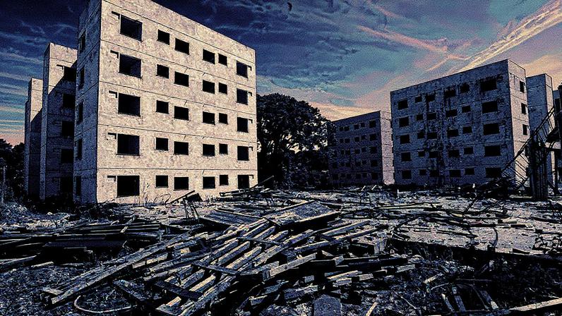 Obra do programa Minha Casa Minha Vida em construção no estado do Rio (Foto: Reprodução)