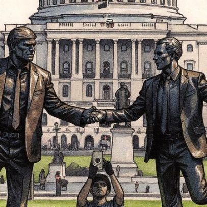 Artistas afirmam que remoção de estátuas de Trump e Epstein ataca a liberdade de expressão