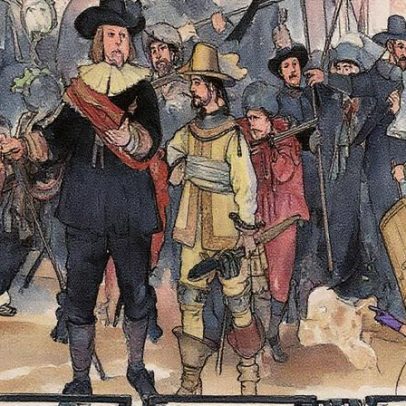 Rembrandt se inspira em desenho do século XVII para criar cachorro em 'Ronda Noturna'