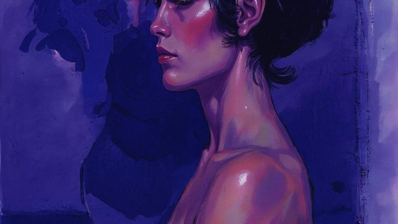 Isaac Israëls, Woman in profile, in front of Van Gogh's “Sunflowers” (1915-20), with an unknown model Museum de Fundatie, Zwolle and Heino/Wijhe