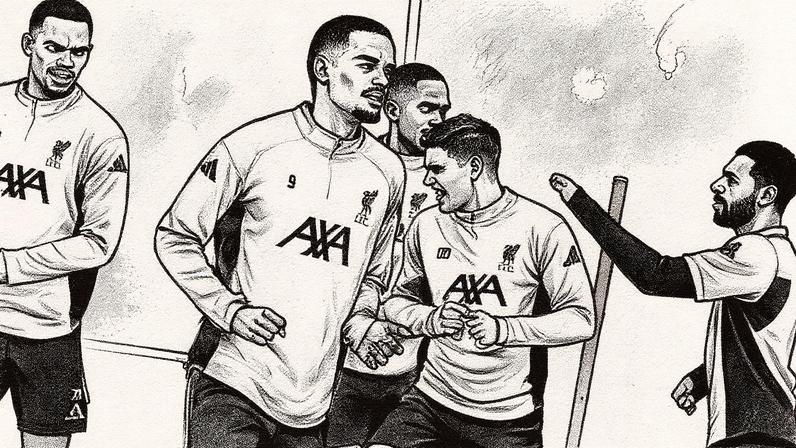 Alexander Isak treina com a equipe do Liverpool antes da estreia contra o Burnley (Foto: Reprodução)