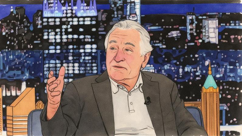 Ator Robert De Niro participa do programa 'The Tonight Show starring Jimmy Fallon' (Foto: Reprodução)