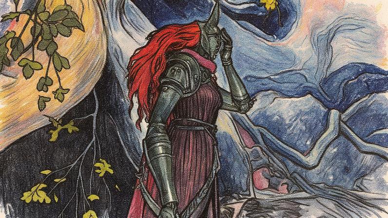 Malenia, personagem do jogo 'Elden Ring', é retratada como um inimigo forte e imponente (Foto: Reprodução)