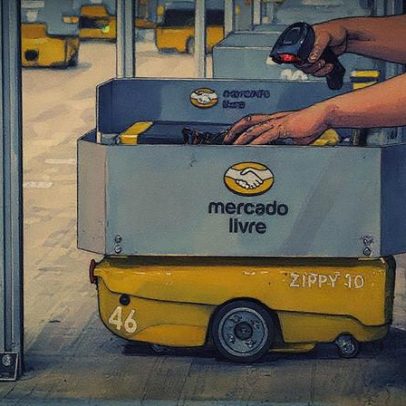 Mercado Livre implementa 125 robôs para agilizar separação de pedidos no Brasil