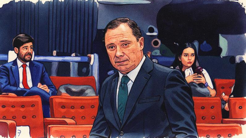 Tenente-coronel Mauro Cid aguarda interrogatório no STF (Foto: Reprodução)