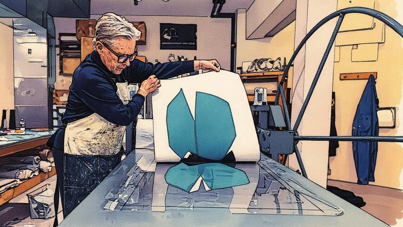 At work: Margaret Dekoven, a 2024 artist in residence, in the Anderson Ranch Arts Center print studio Courtesy Anderson Ranch Arts Center