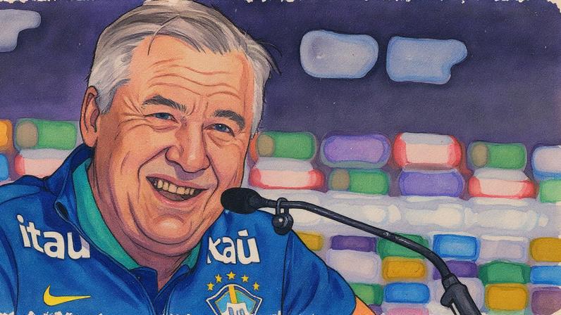 Carlo Ancelotti, técnico da Seleção Brasileira (Foto: MAURO PIMENTEL / AFP)