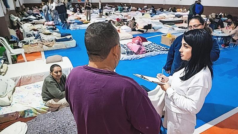 Escolas ficaram fechadas para atender as vítimas de enchentes no RS