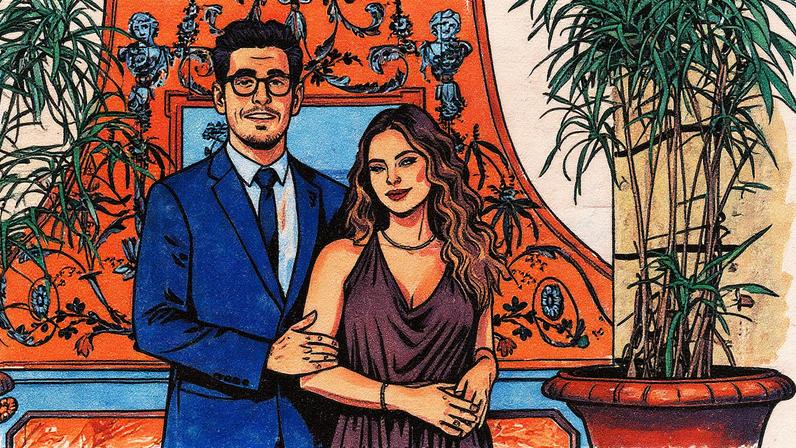 Renato e Heleninha posam para a foto (Foto: Reprodução)