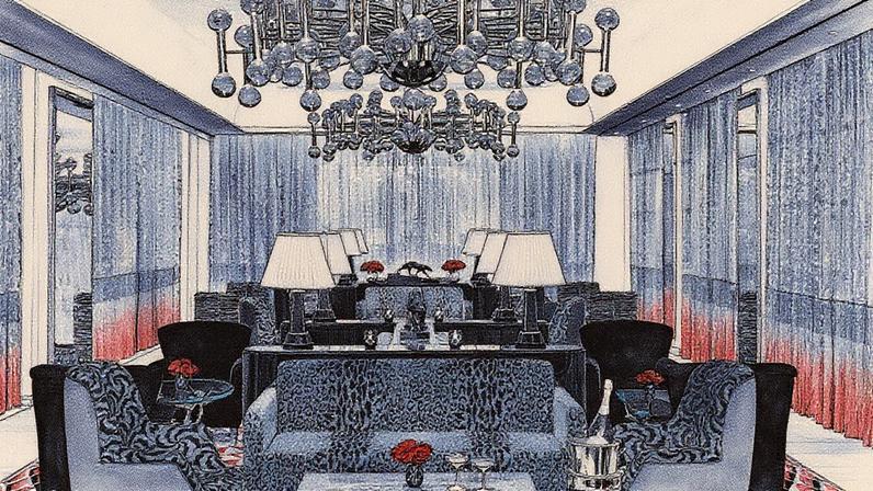 Hotel Faena New York com decoração inspirada nos anos 80, destacando elementos icônicos da cidade (Foto: Reprodução)