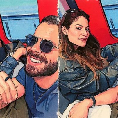 Mari Gonzalez e Pipo Marques enfrentam perrengue em viagem de trem para Praga