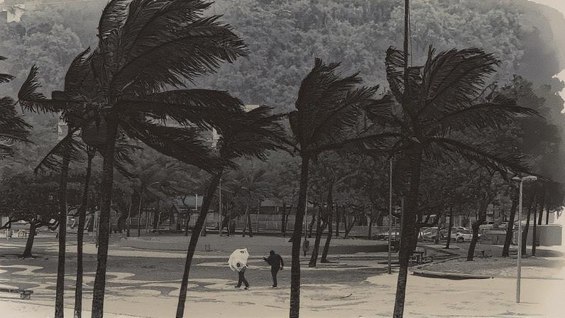 Rio de Janeiro em alerta para vento forte nesta segunda e terça-feira (Foto: Reprodução)