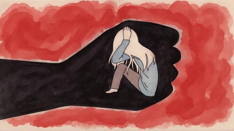 Ilustração retratando a violência intrafamiliar em um contexto colombiano (Foto: Reprodução)