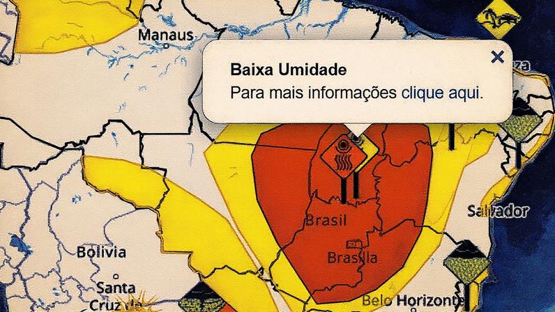 Inmet emite alerta para baixa umidade do ar (Foto: Reprodução)